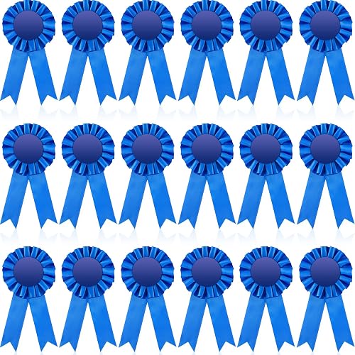 Henoyso 18 Pcs Blank Award Ribbon 1st Place Rosette Prize Award Medals ...