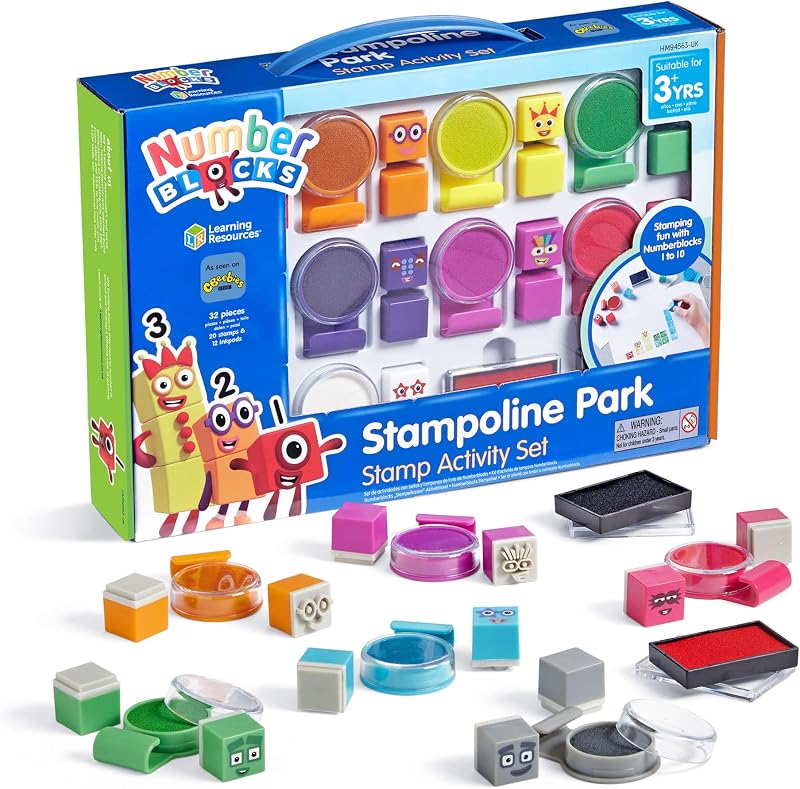 Learning Resources Numberblocks Stampoline Park Stamp Set, Ages 3+, Arts Crafts