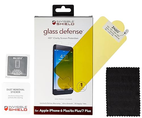 ZAGG InvisibleShield Glass Defense Screen Protector for Apple