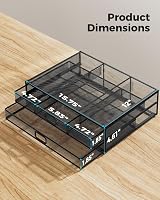HUANUO Monitor Stand with 2 Drawers, Mesh Organizer, 40 lb Capacity view 5
