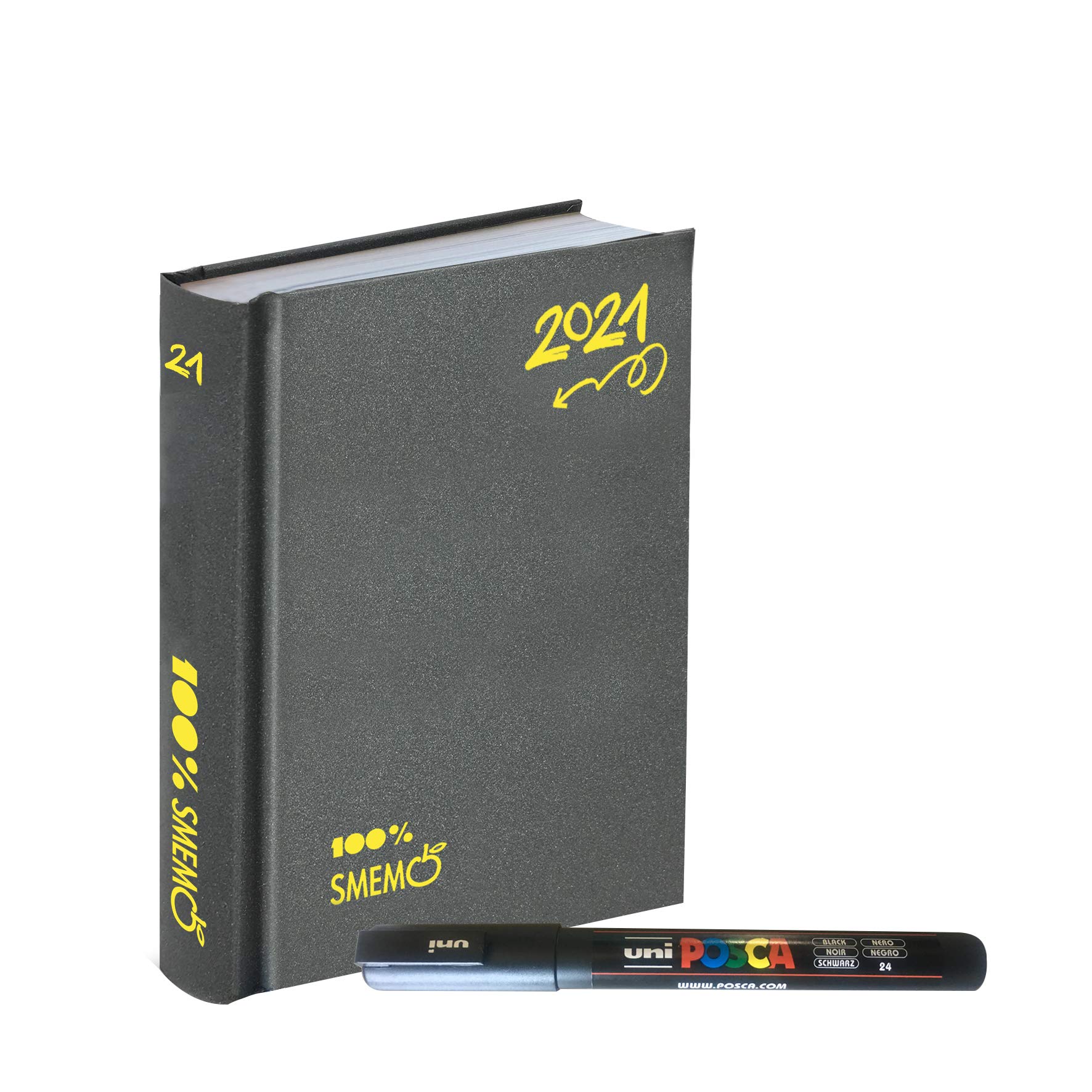 Smemoranda 16 Months 2021 CM13X17.7 Special Edition UNIPOSCA Grey