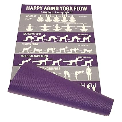 Learn Yoga - Happy Aging Yoga Mat and Instructional Videos
