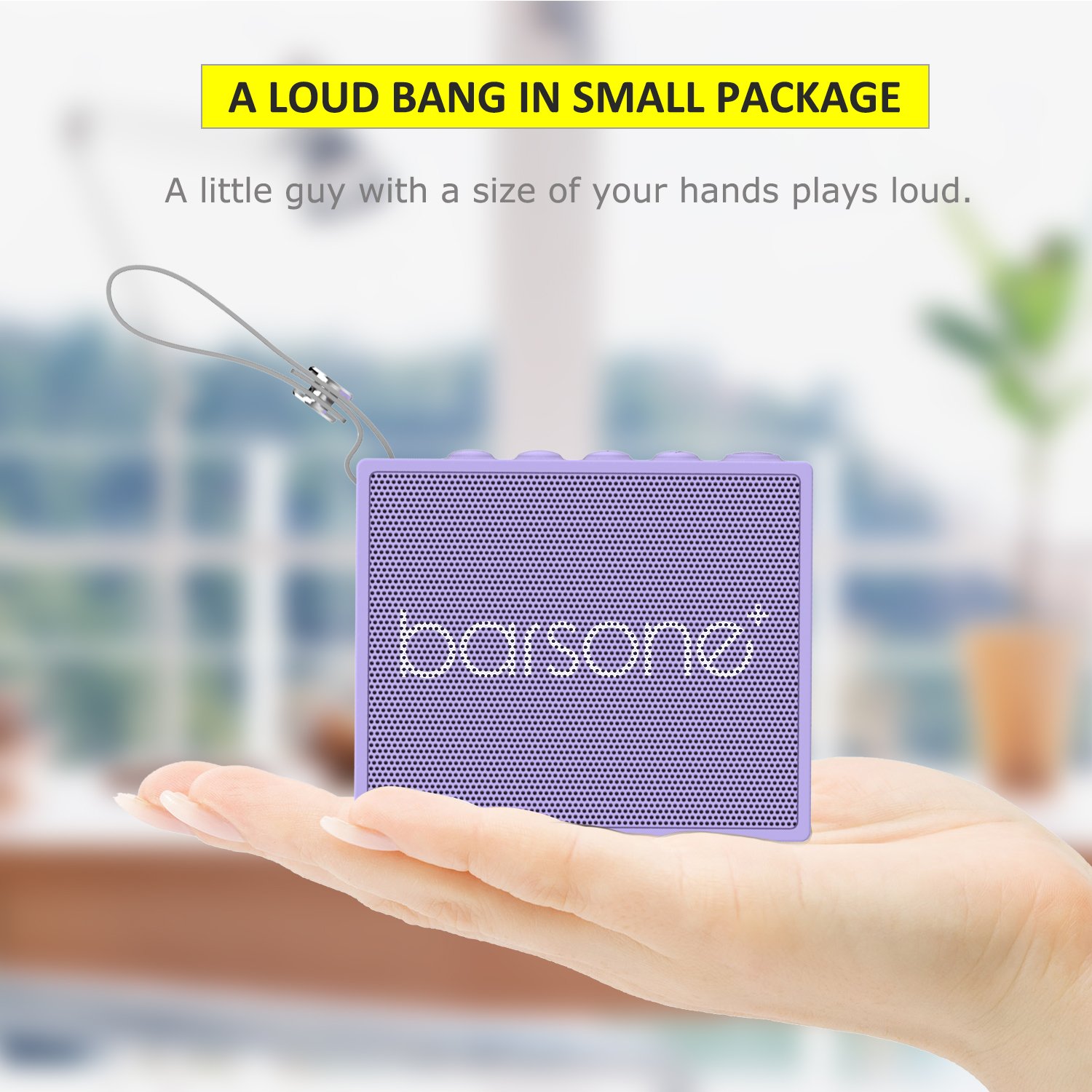 Wireless Bluetooth Speaker,Barsone Outdoor Portable Speakers，Enhanced Bass