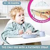 BIBaDO Long Sleeve Baby Bibs Coverall Weaning Bib 6-36 Months Waterproof view 2