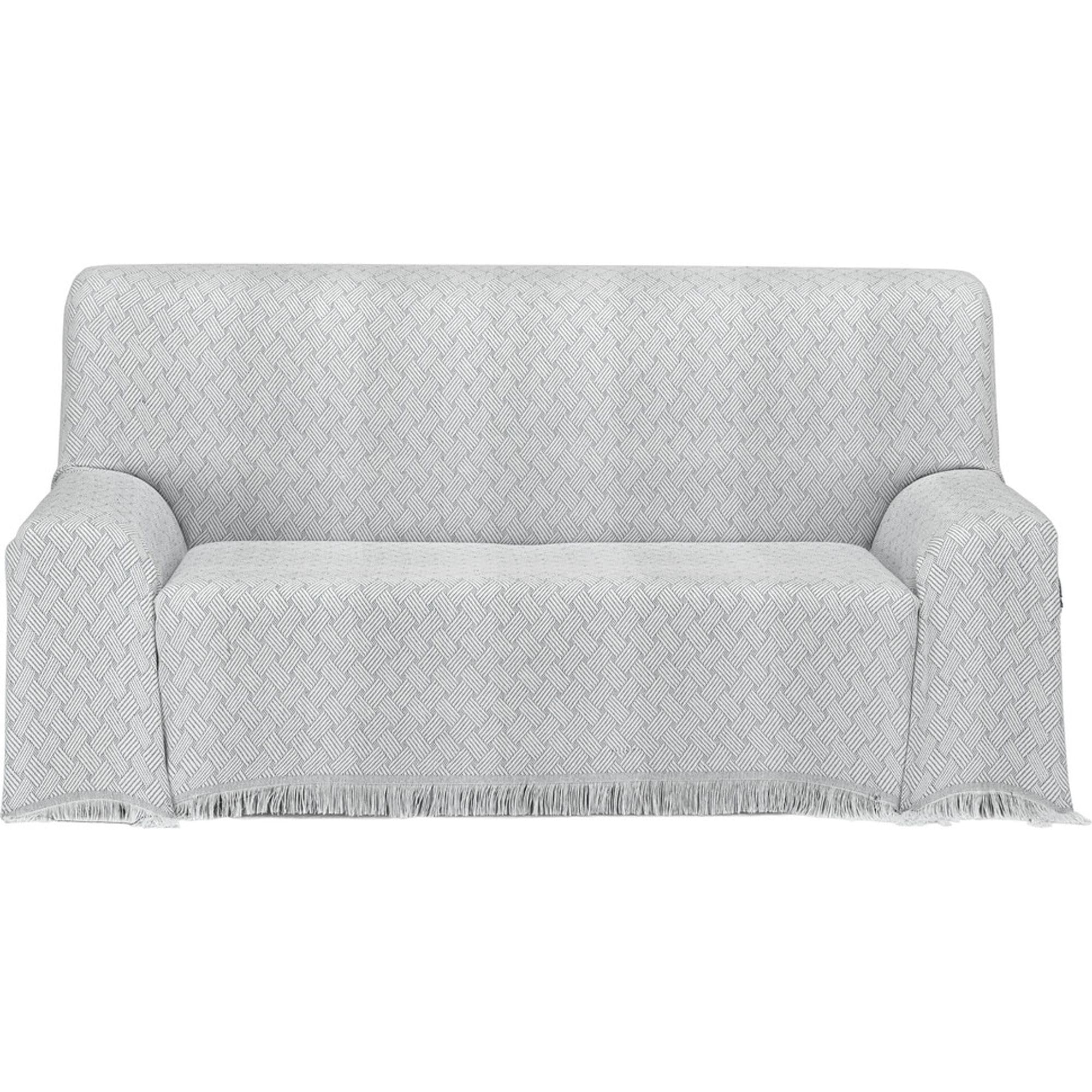 ECOMMERC3 | Multipurpose Bedspread Size 300 x 260 cm for Sofa or Bed – Multi-purpose Foulard Extra Soft Touch Grey