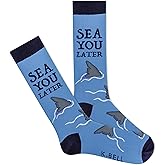 K BELL Men's Fun Sports & Outdoors Crew Socks