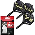 TARGET Darts Luke Littler K Flex Flights and Shaft System, No.2/No.6 | Pack of 3 Kflex All in One Flights, Player Edition Darts Accessories | K-Flex Dart Stem Short/Intermediate/Medium