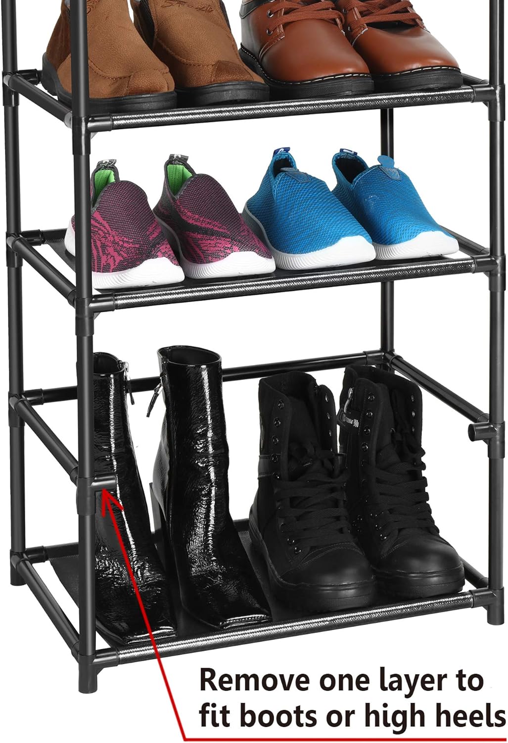 gladiator garage shoe rack on Clothing Closet Storage Fiducial Home 8 Tiers Shoe Rack 16 20 Pairs Sturdy Shoe Shelf Shoe Organizers