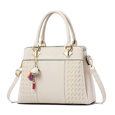 LCFUN Womens Handbags and Purses Fashion Top Handle Satchel Tote PU Leather Shoulder Bags