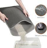 Conlun Cat Litter Mat Litter Tray Mat Honeycomb Double Layer 58x42cm Grey view 3