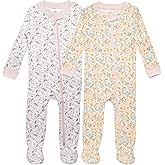 MY LITTLE ZONE 2 Pack Pajamas, Double Zipper Footies, Cotton Baby Pajamas, Baby Sleepers Baby Essentials