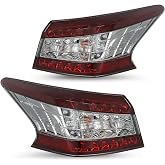 JSBOYAT Tail Light Assembly Fit for 2013 2014 2015 Nissan Sentra | LED Outer Taillight Rear Brake Tail Lamps Plug-and-Play Replacement Left Driver &amp; Right Passenger Side