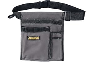 JOINDO Tool Pouch Belt, Utility Belt Bag with 5 Pockets, Tool Apron Pouch, Garden Tool belt for Men Women Carpenters Electricians Mechanics