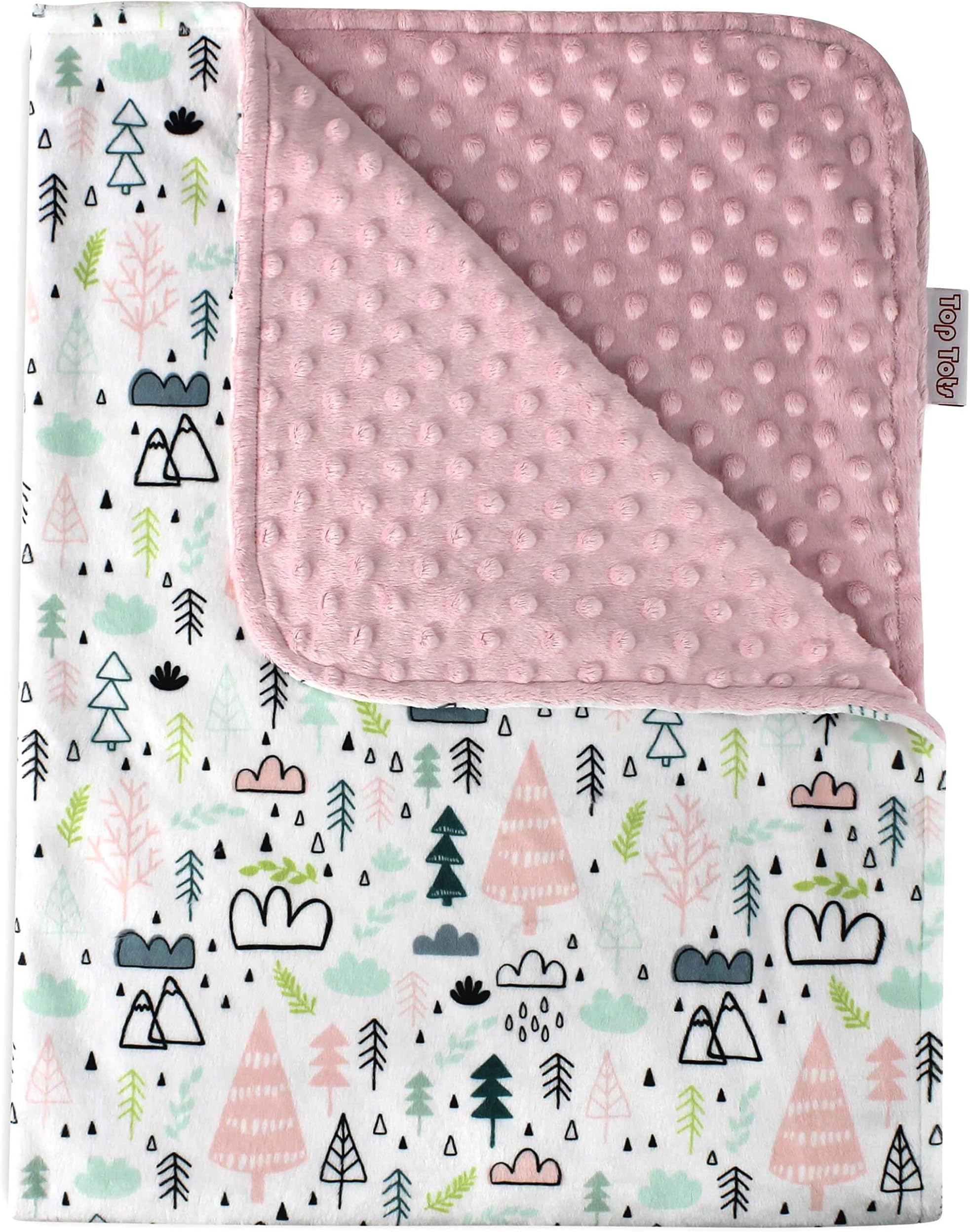 Top Tots Baby Blanket - Pink Pines