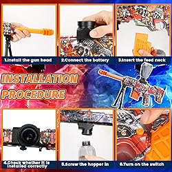 Lazzarou 2 Pack Electric Blaster Toys, Full Auto