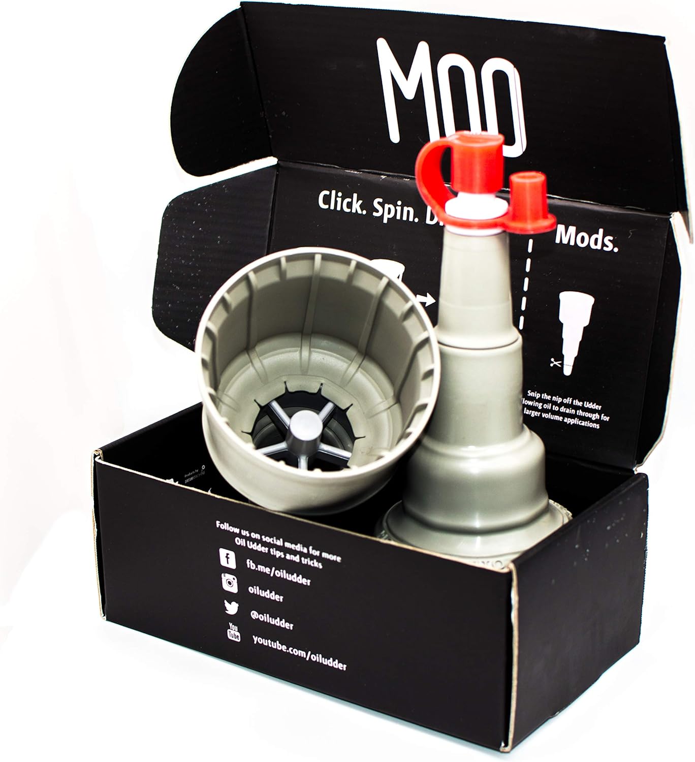 OIL UDDER 3" W/Drain Kit 3 in 1 Spill Free Oil Change Tool Mess