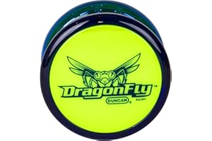 Duncan Dragonfly Yo-Yo -Blue with Green Cap, Pack of 1