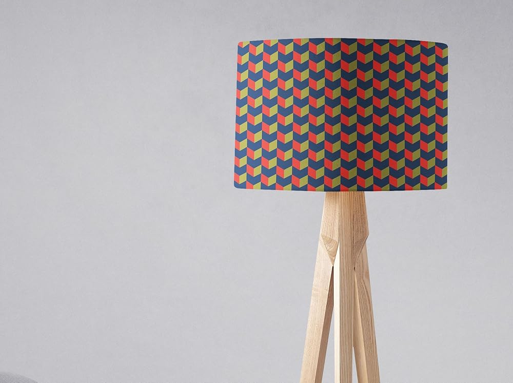 navy bedside lamp shade