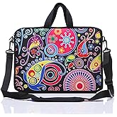 11-Inch to 12-Inch Neoprene Laptop Sleeve Case Bag with shoulder strap For 11", 11.6", 12" Ultrabook/Acer/Asus/Dell/HP/Toshiba/Lenovo/Chromebook (Colorful)