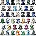 Tarpop 40Pcs Camo Headwear Bandana Face Scarf Mask Head Wrap for Men Women Sport