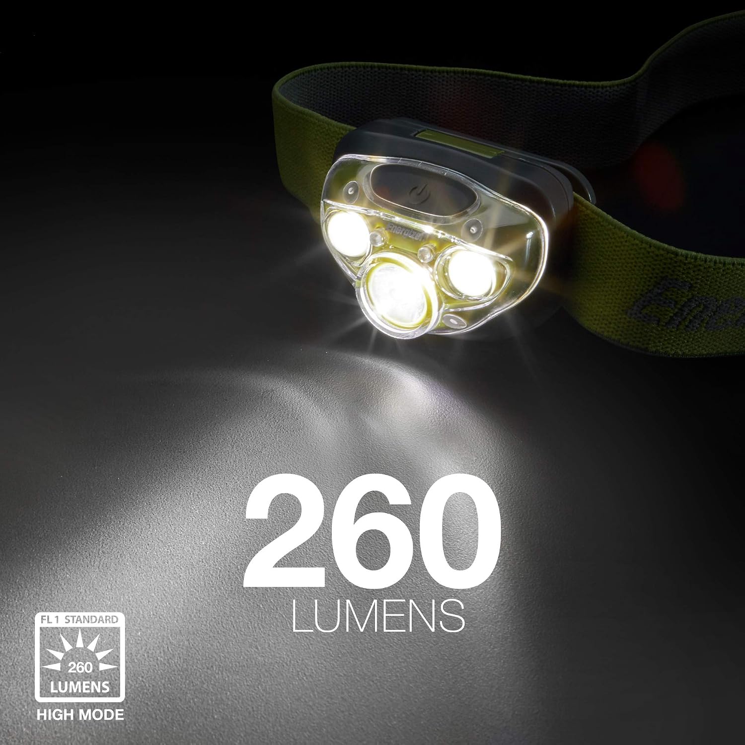 Energizer Vision HD+ 260 Lumen Head Torch, Super Bright LED, 7 Modes, Long Lasting Batteries Included, Water Resistant - Image 5