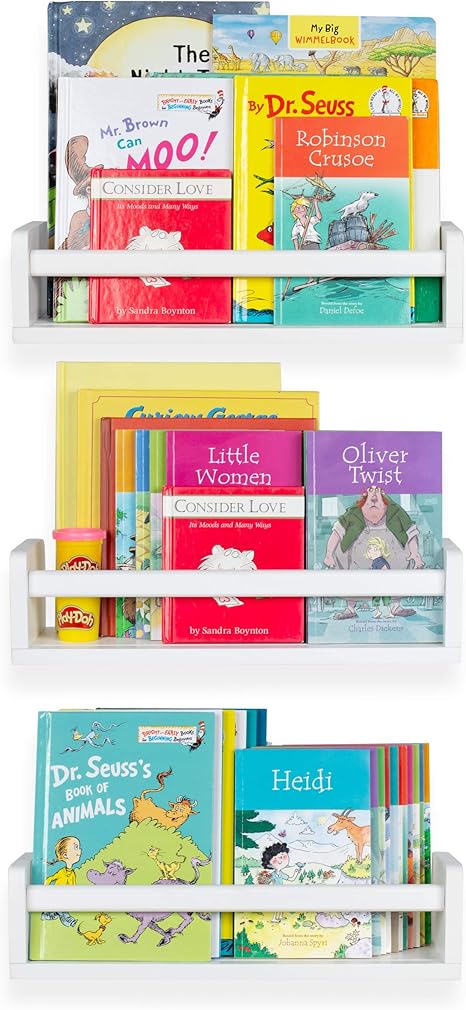 bookshelf nursery wall