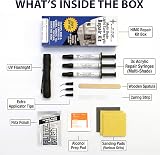 HIMG White Tones Quartz Worktop Repair Kit - White Stone Chip Repair view 4