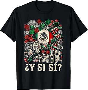 ¿Y Si Sí? Mexico Y Si Sí Flag Mexican Funny T-Shirt