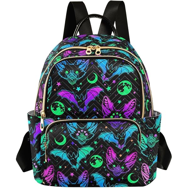 2831 Purple Mushrooms Small Backpack Purse Travel Bag Lightweight Shoulder Amazon.com: ALAZA Mini Backpack Purse for Women Lightweight  main image 3
