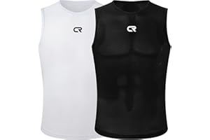 Coconut Ropamo CR 2 Pack Men's Cycling Base Layer Vests Quick Dry Bike Tank Top Breathable Bike Riding Undershirt