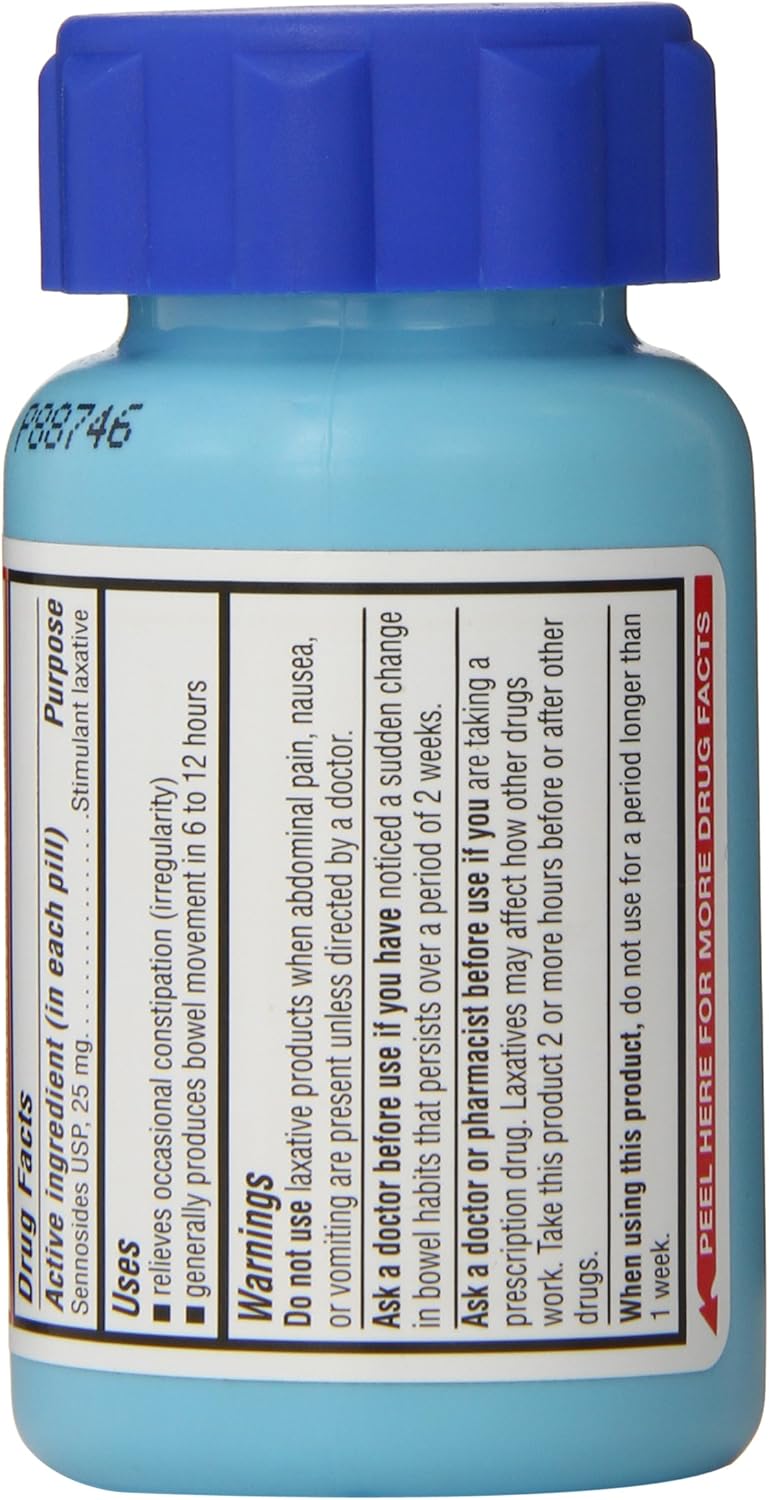 Equate Maximum Strength Laxative, Sennosides Stimulant Laxative, 25mg, 90ct, By Equate, Compare to Maximum Strength Ex-Lax: Health & Personal Care