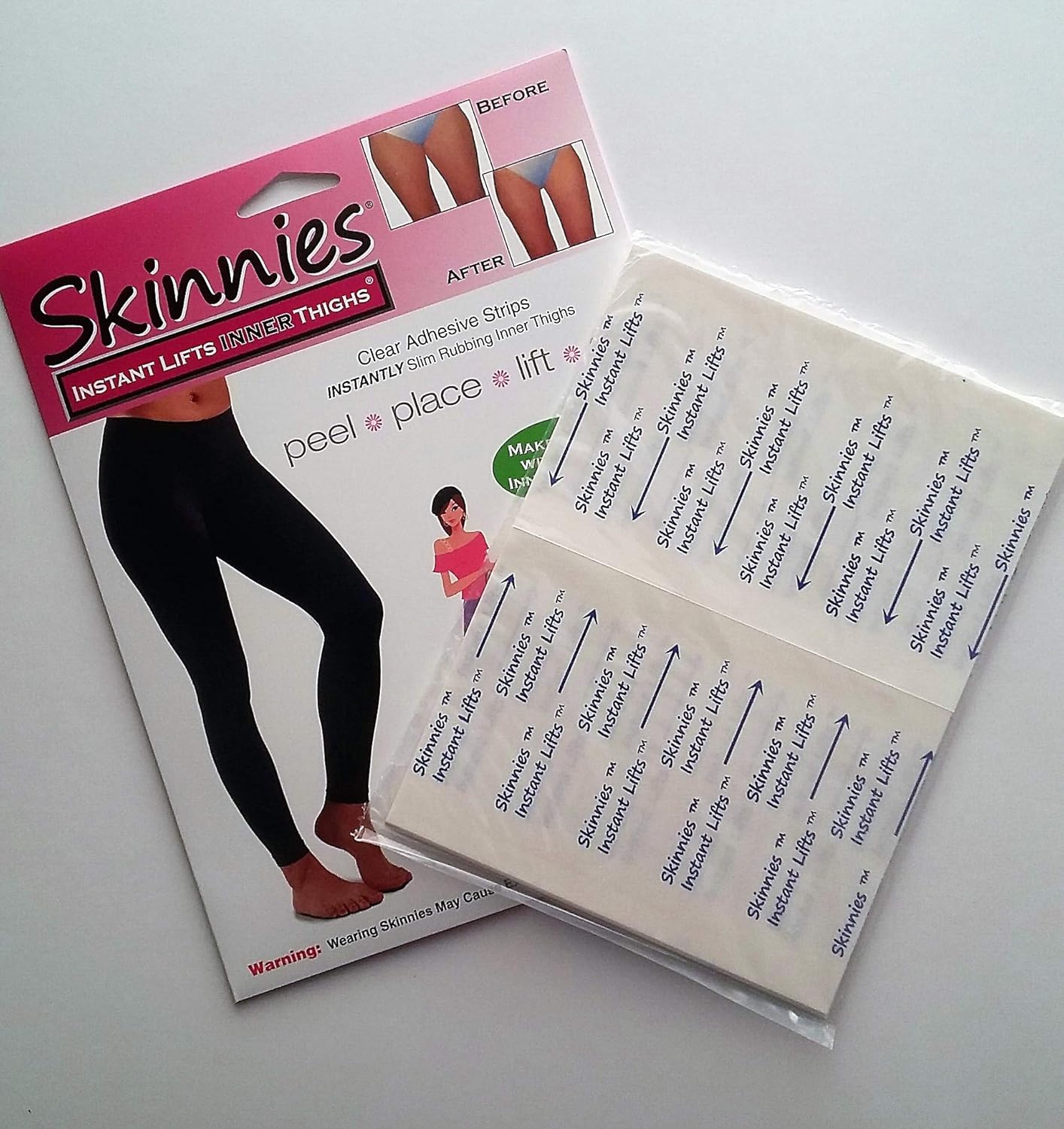 Skinnies Instant Lifts 5 Pair Inner Thigh Lifts Clear