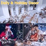 Ollny 5m 50 LED Battery Fairy Lights Copper Wire Indoor Outdoor Cool White view 7