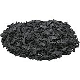 Raw Shungite Stones for Water - 1lb Shungite Carbon Water Filter - Water Purification Rock - Healing Stones for Home Garden Decor Vases Plants Succulents Cactus Jewelry &amp; Art Project