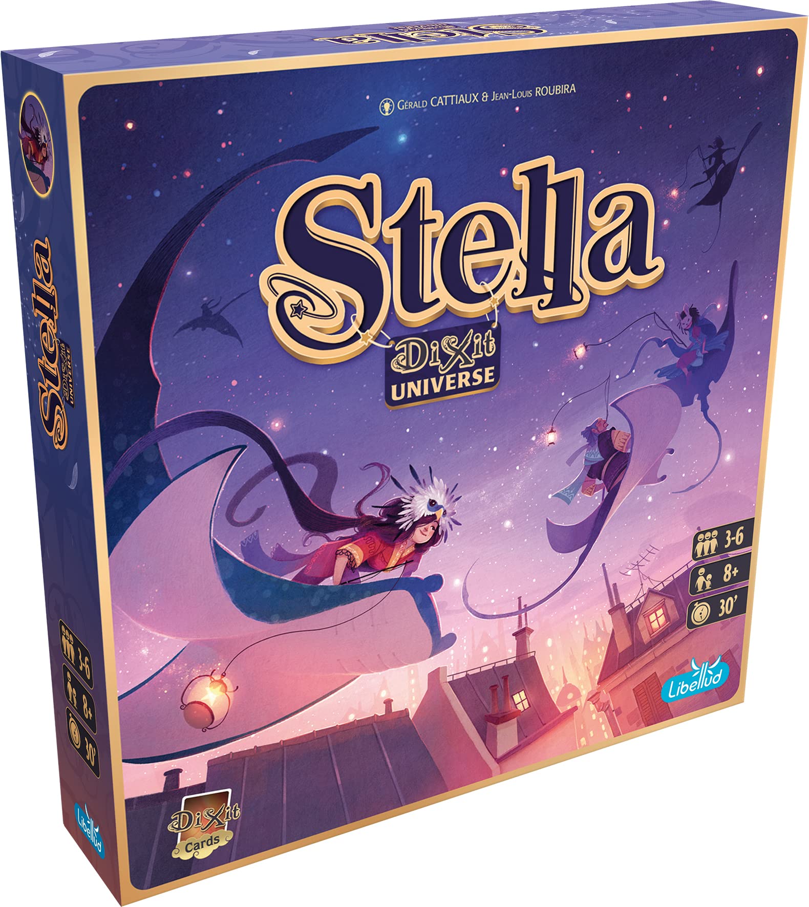 Asmodee - Libellud|Stella-Dixit Universe | Communication Game | Age: 8+ | 2 to 5 Players | Game Time: 30 Min, LIBDIXSTEL01FR