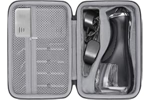 co2CREA Hard Case Replacement for Waterpik Cordless Advanced 2.0 Water Flosser WP-580 WP-582 WP-583 WP-587 (Black Case)