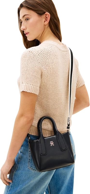 Damen Tote Bag Tasche Essential Mini mit abnehmbarem Schultergurt, Schwarz (Black), Einheitsgröße — Foto 3 von 6