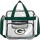 FOCO NFL Team Logo Clear See Through Stadium High End Messenger Bag