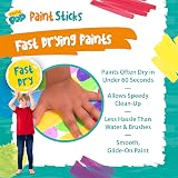 Paint Pop Paint Sticks 30 Pack Assorted Colours & Storage Tube Kids view 3