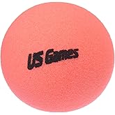 Us-Games Uncoated Economy Foam Ball, 6-Inch