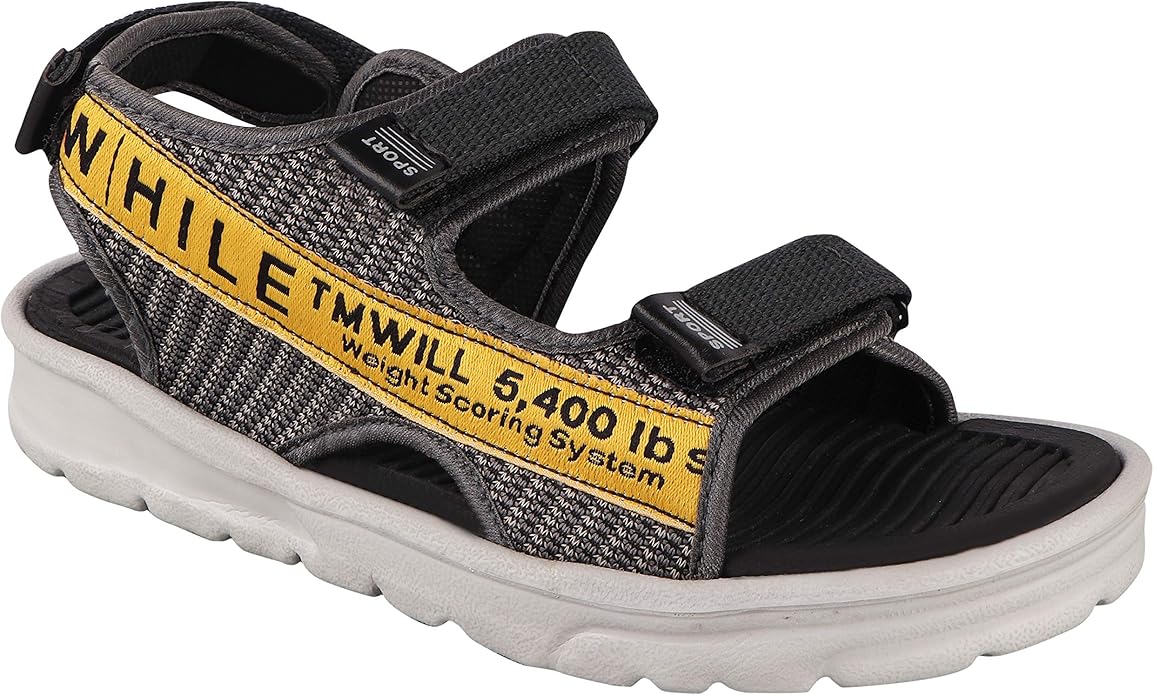 Mens RAFEL07 GREY Running & Walking Casual Sandals Combo For Men