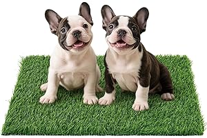 PICK FOR LIFE Artificial Grass Pad for Dogs Potty: Fake Grass for Dogs Puppy Potty Training to Pee and Poop on Balcony, Backyard, Patio, Apartment - Protect Floor and Furnitures, 2X Faster Drainage, Easy to Clean