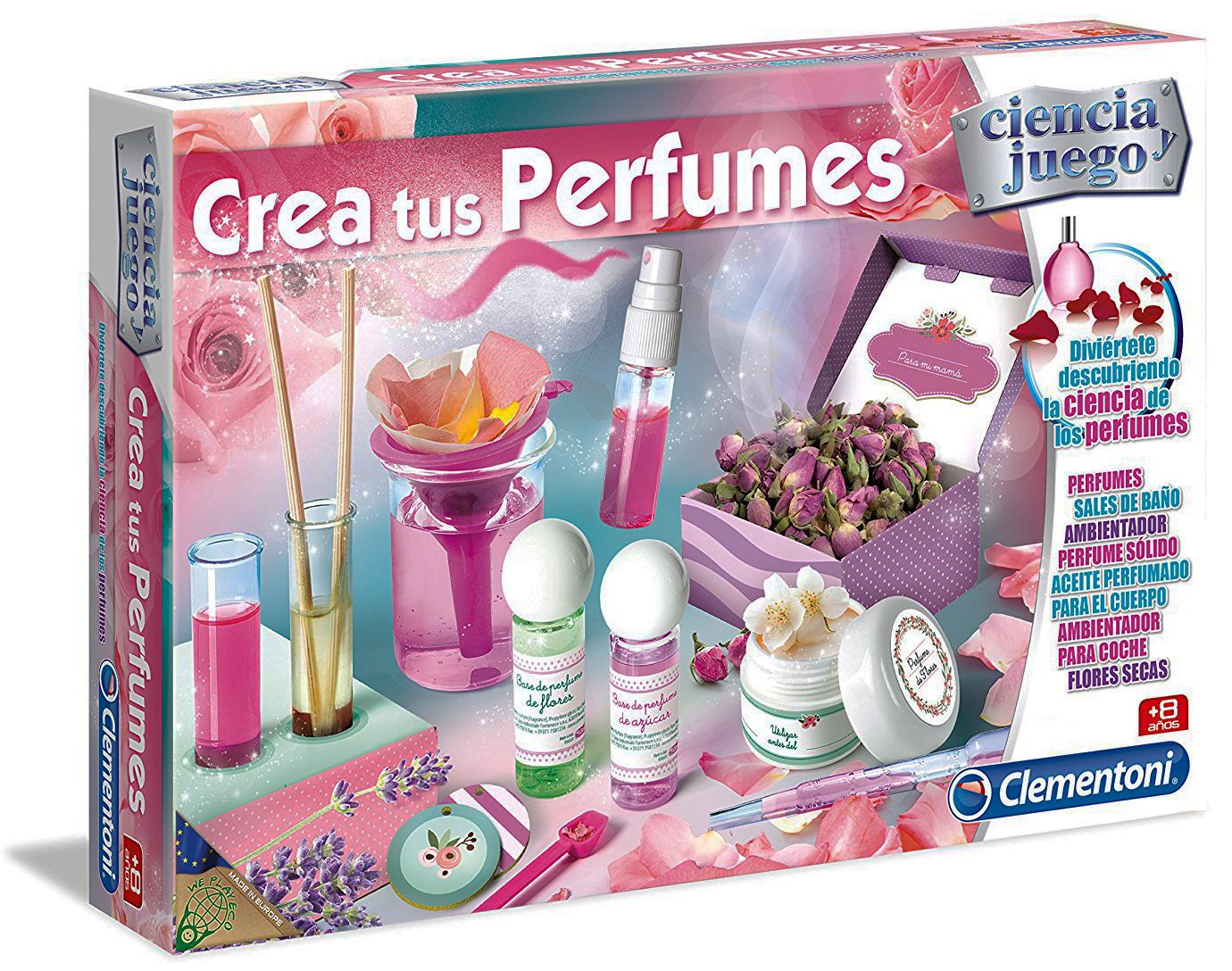 Clementoni - Kit Create Your Perfumes, Cosmetic Educational Game, from 8 Years, Toy in Spanish (55204)