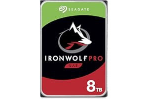 Seagate IronWolf Pro 8TB NAS Internal Hard Drive HDD – 3.5 Inch SATA 6Gb/s 7200 RPM 256MB Cache for RAID Network Attached Storage, Data Recovery Service – Frustration Free Packaging (ST8000NEZ01)