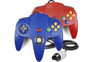 iNNEXT 2 Pack N64 Controller, Classic Wired N64 64-bit Gamepad Joystick for Ultra 64 Video Game Console