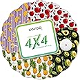 Kovoq - Freestyle Libre 3 Sensor Covers, 16 Printed Waterproof Libre 3 Covers, 1 Hardshell Cover for Enhanced Safeguard, Breathable, 14 Days Protection with Style (Apple)