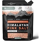 Willow & Everett Himalayan Pink Salt – Coarse Grain for Grinder Refill, 2.2lb / 1kg – Easy Pour Spout, Non-GMO – Kosher Rock 