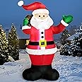 Joiedomi 6 FT Christmas Dinosaur Inflatable, Dinosaur Gift Box With Built In Leds Blow Up Inflatable For Christmas Party Lawn Decoration - View #3
