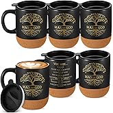 Didaey 6 Pcs Man of God Gifts for Men Christian Mugs Bulk with Cork Bottom 15 oz Bible Verses Cups Ceramic Religious Coffee Mug Thank You Gift for Father's Day Dad Grandpa Birthday Church