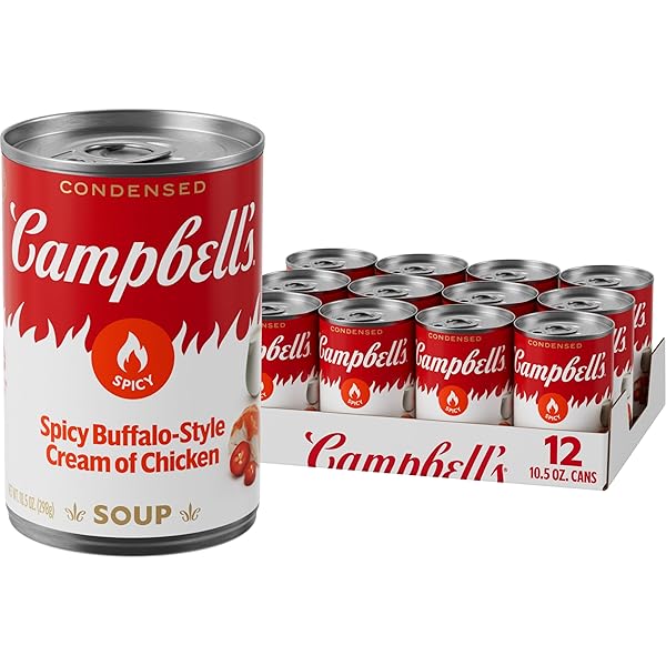 CAMPBELL’S CONDENSED SPICY BUFFALO-STYLE CREAM OF CHICKEN SOUP,...